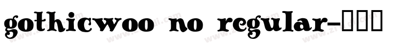 gothicwoo no regular字体转换